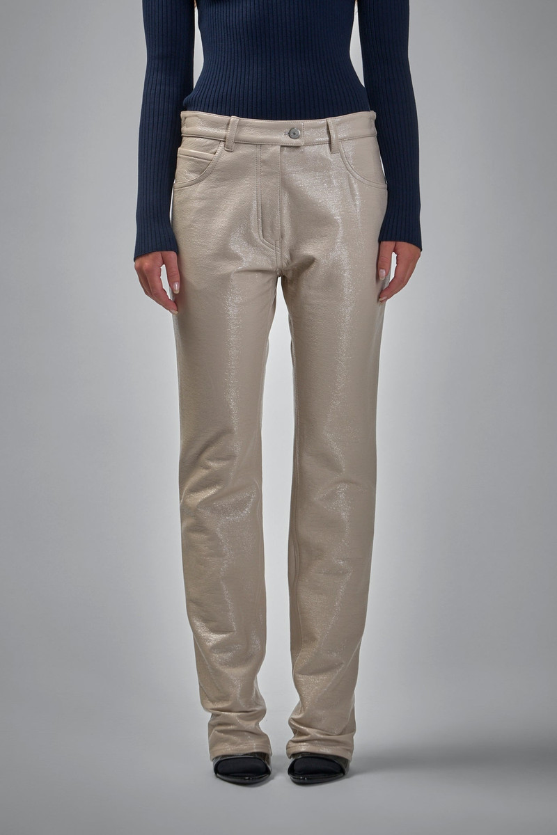 Reedition 5-Pocket Vinyl Pants 1