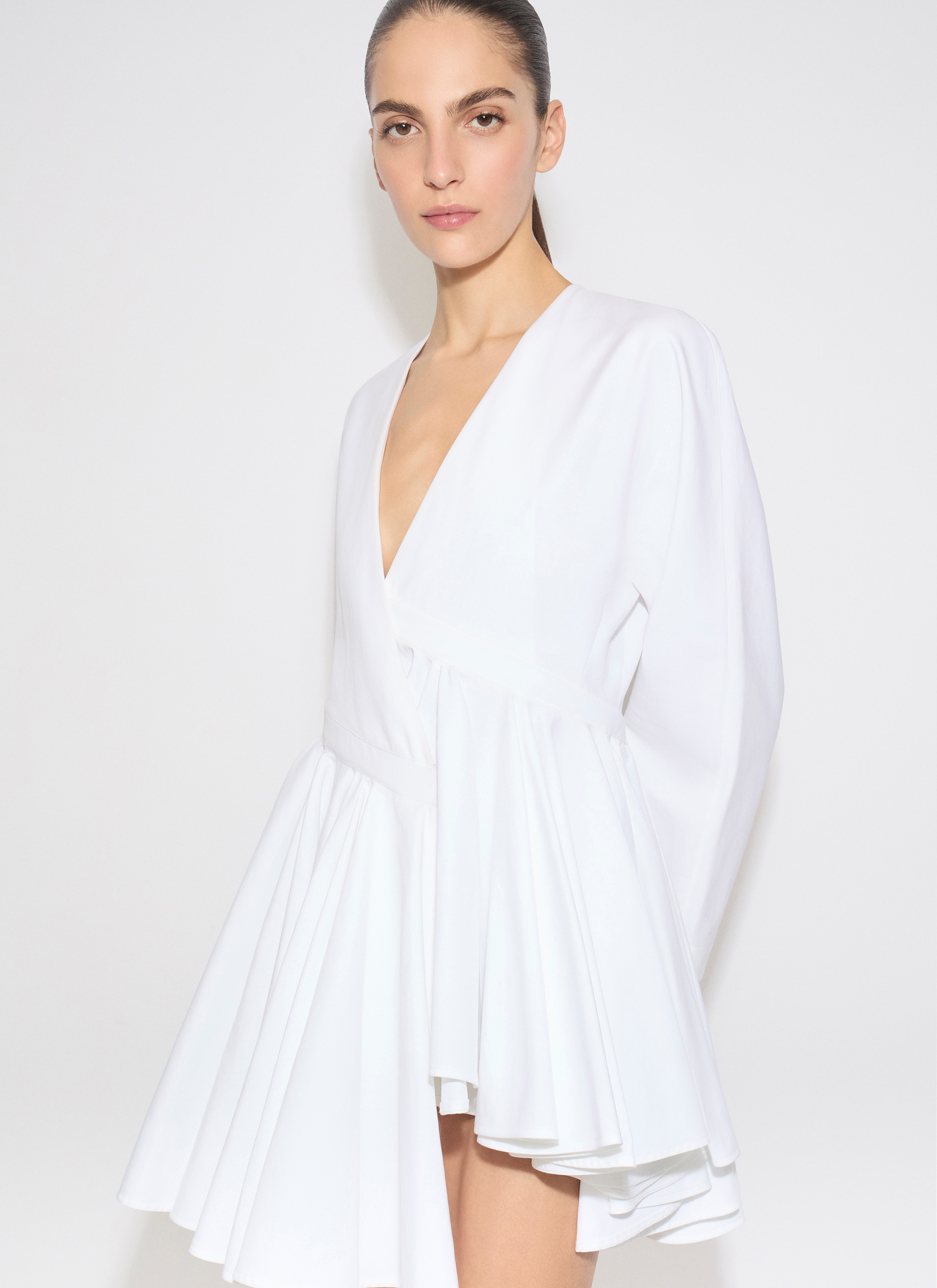 COTTON POPLIN SHORT DRESS - 6