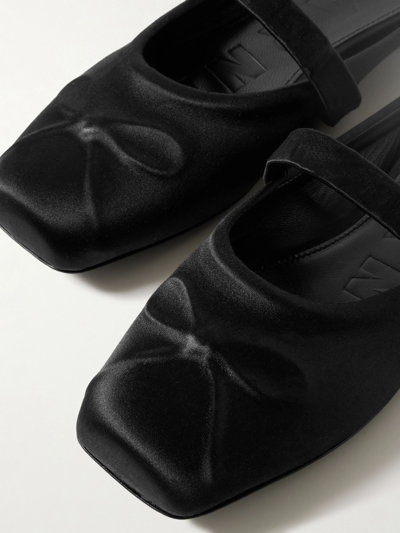Sabot satin ballet flats Black - 4