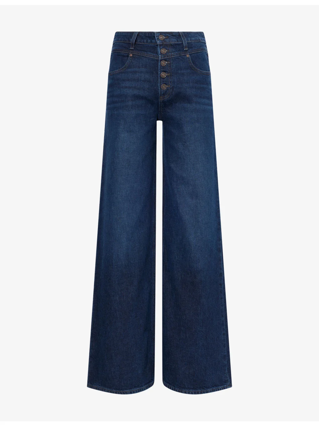 Frances 34in Wide-Leg Denim Jeans - 1