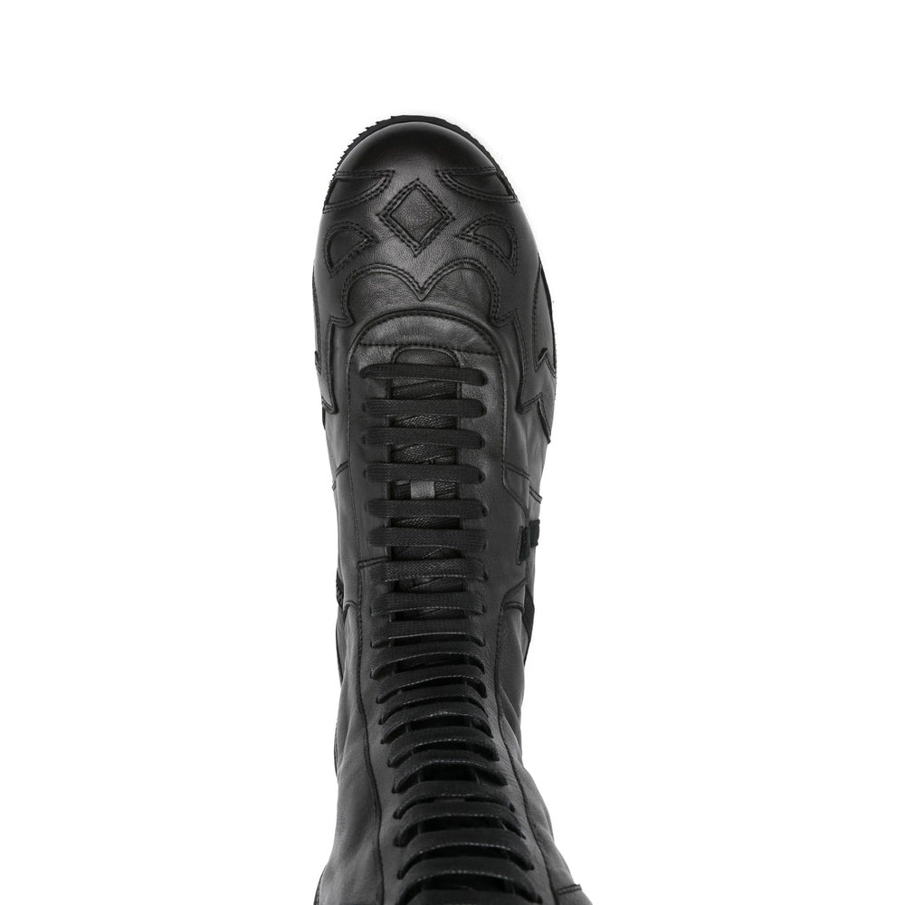 Ann Demeulemeester Black Trainers - Hi-Tops Men - 4