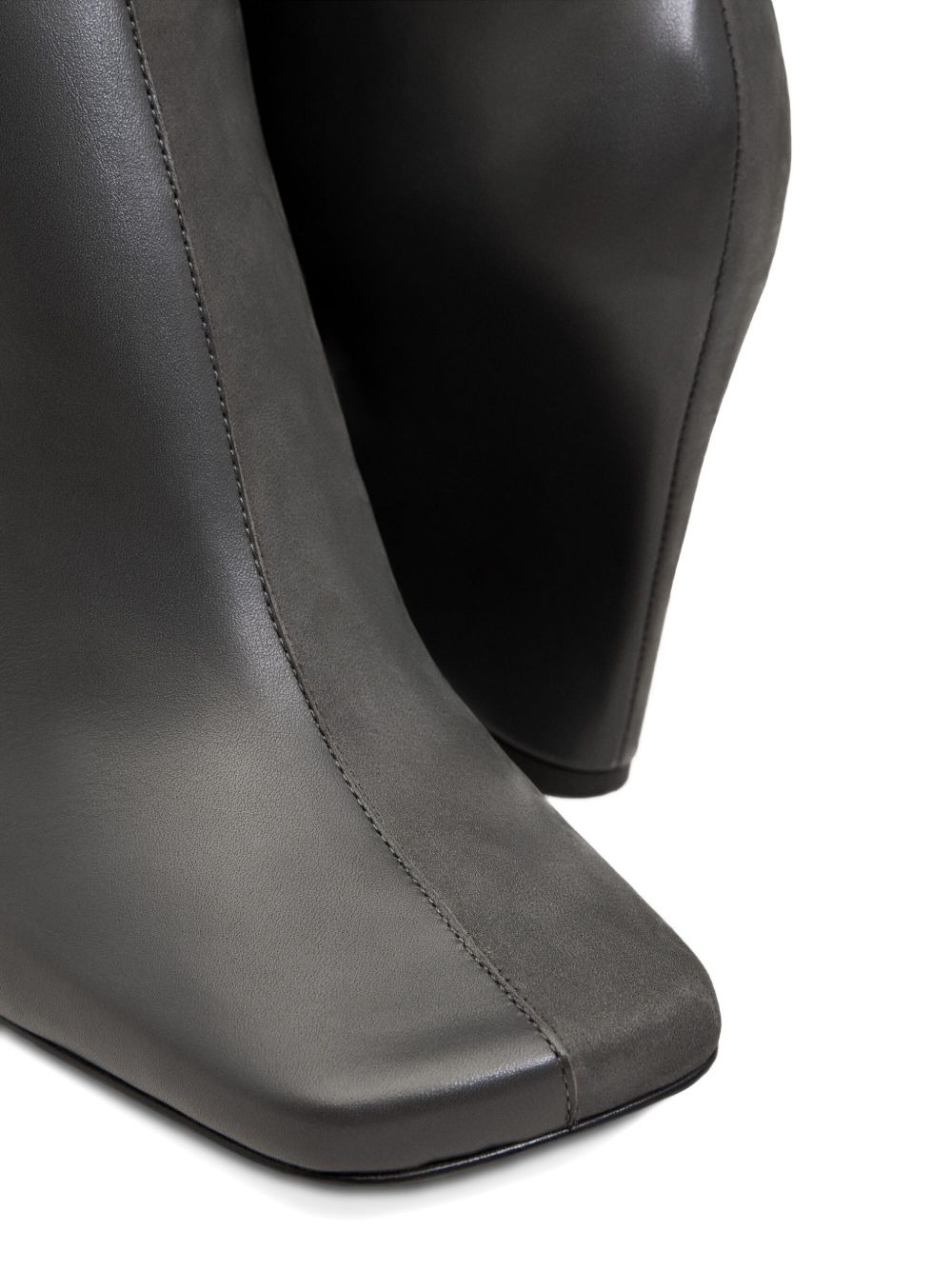 90mm two-tone leather ankle boots - 4
