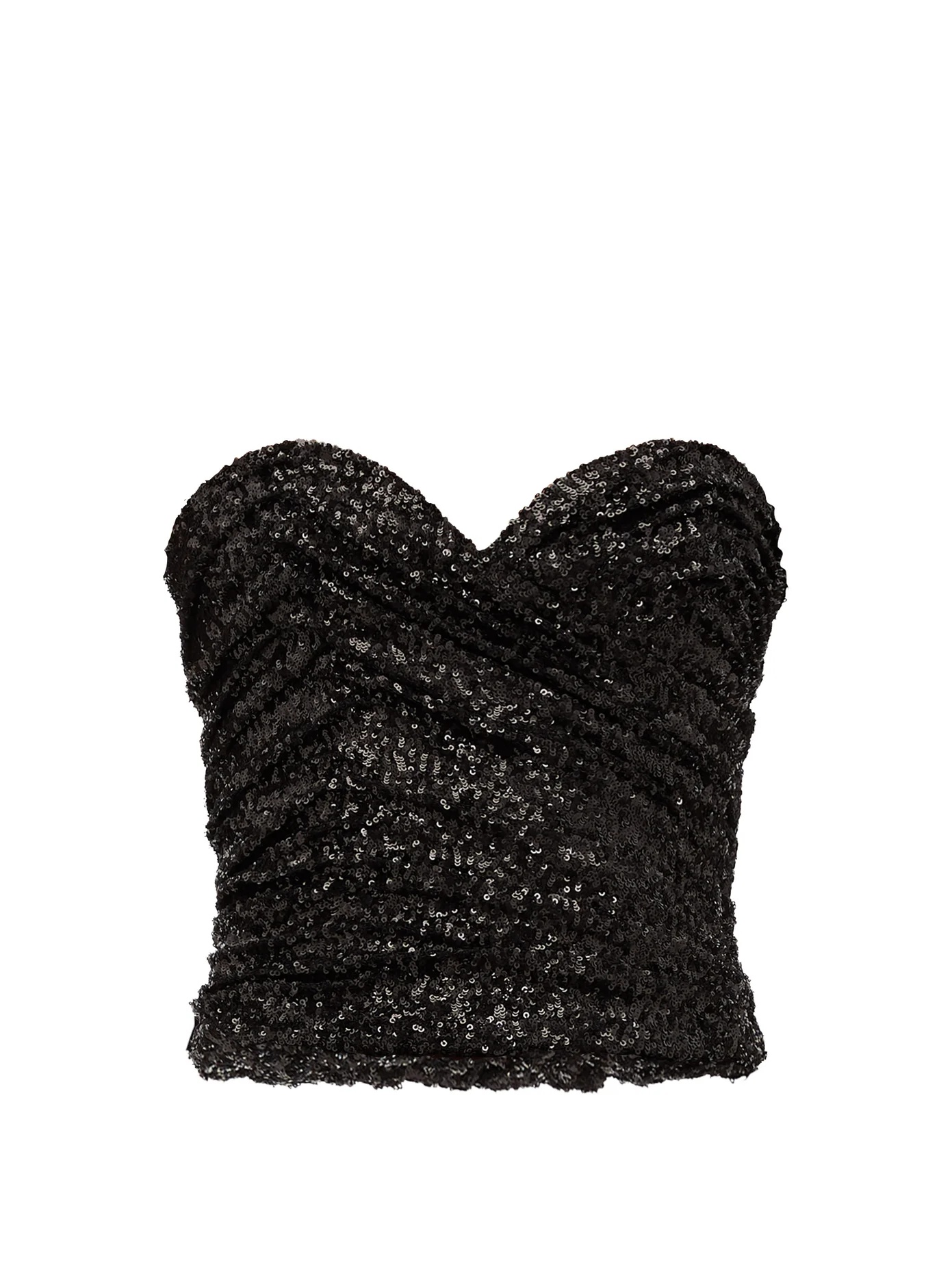 Sequinned bustier top - 1