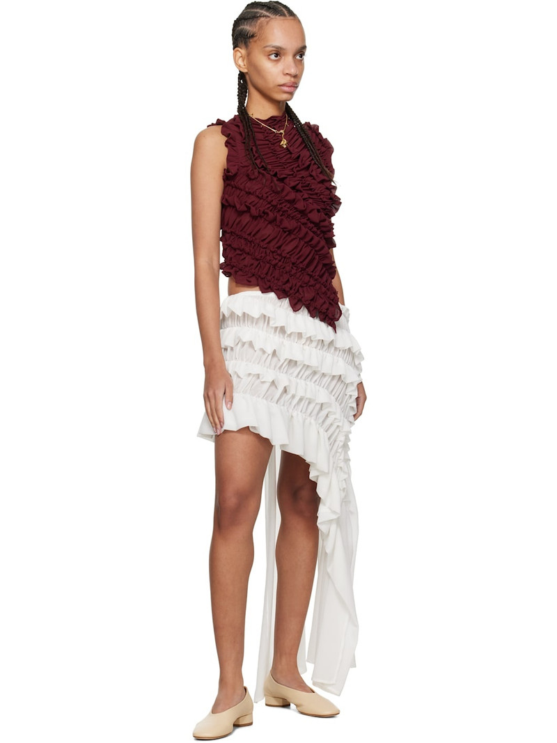 Aeyde Beige Delia Leather Ballerina Flats outlook