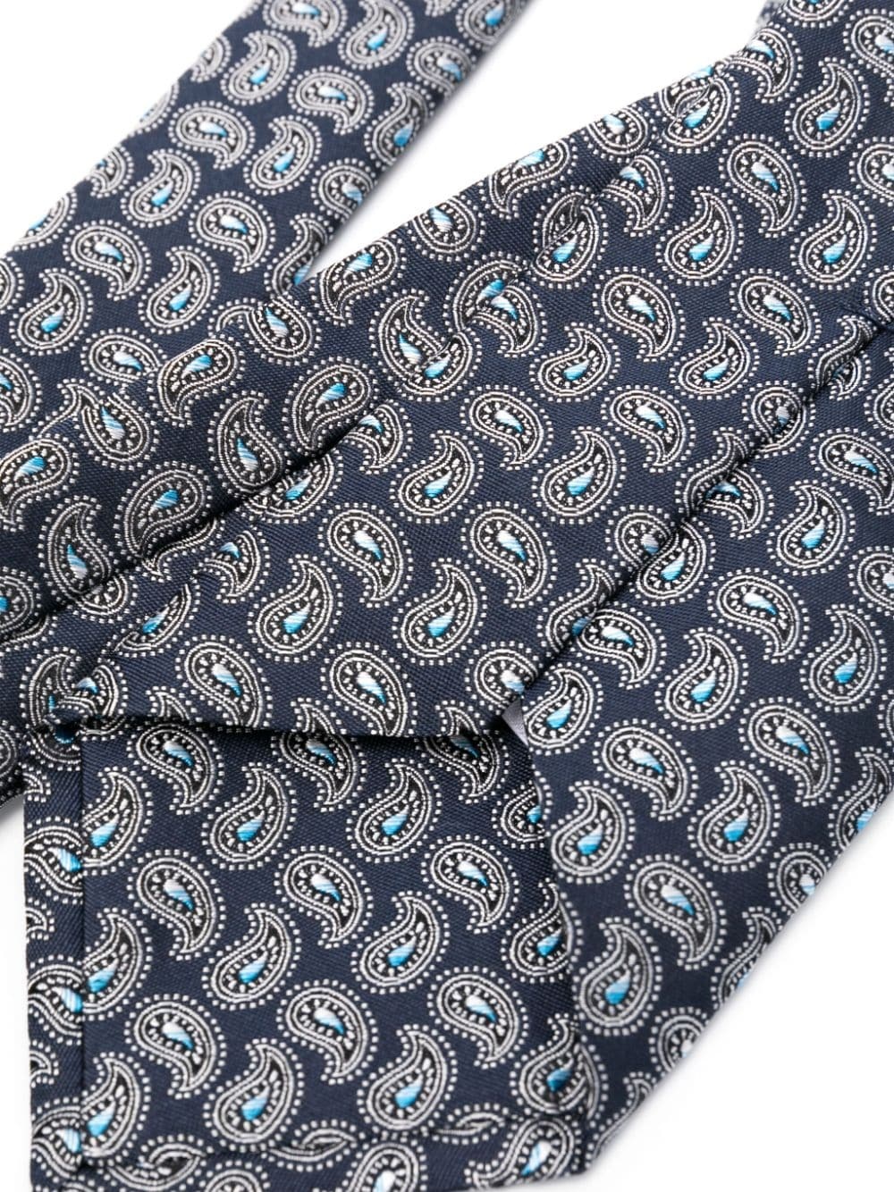 graphic-print silk tie - 2