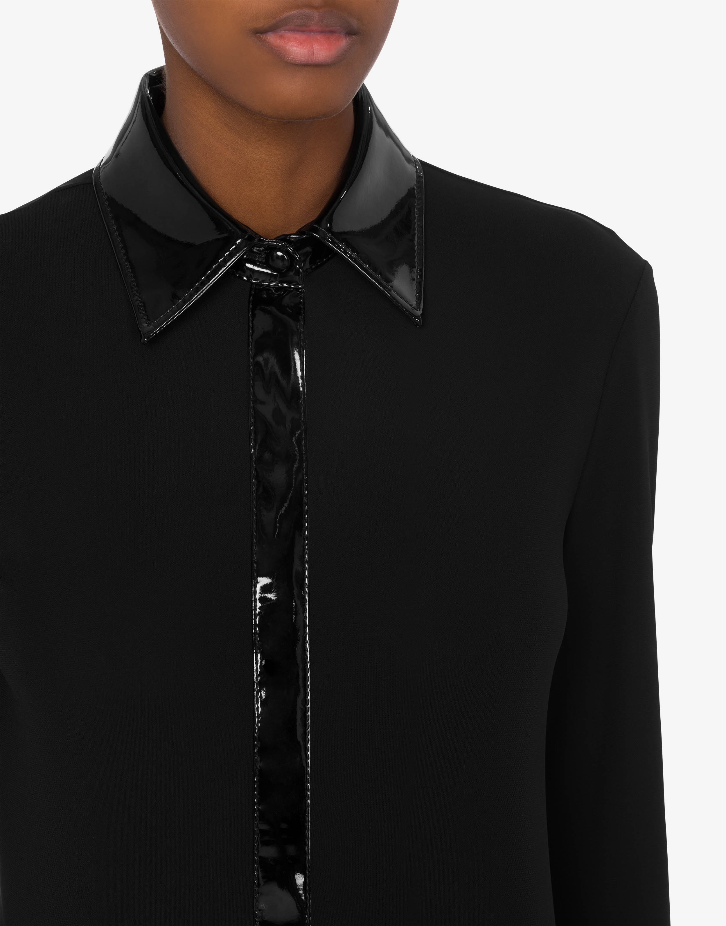 BONDAGE BUCKLE ORGANZINE SHIRT - 4
