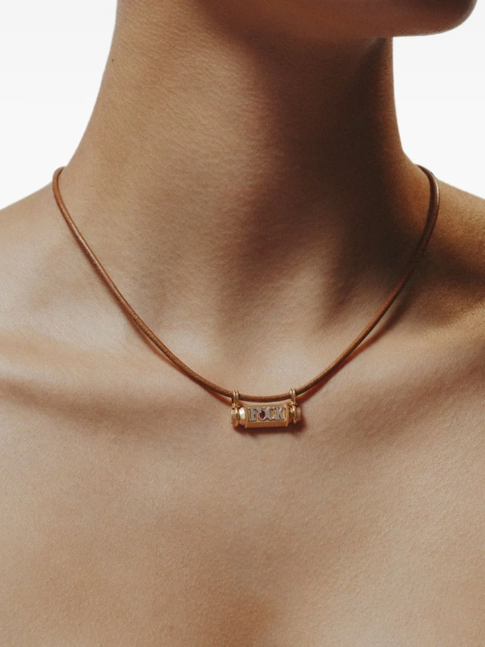 Smash locket ruby necklace - 1