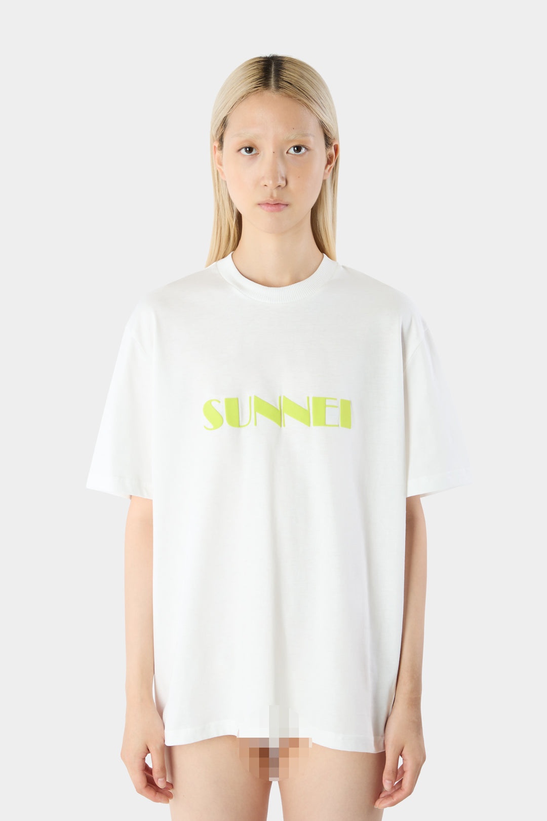 BIG LOGO SPRAYED T-SHIRT / dust - 6