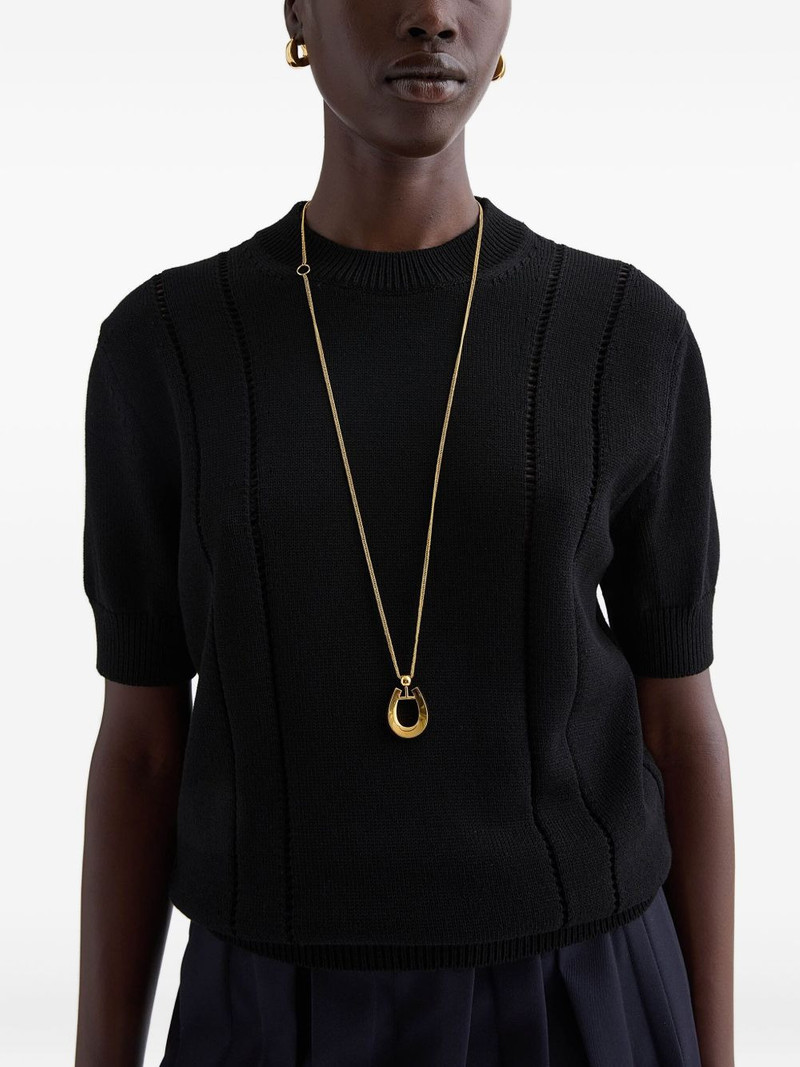 Jil Sander horseshoe-pendant necklace outlook