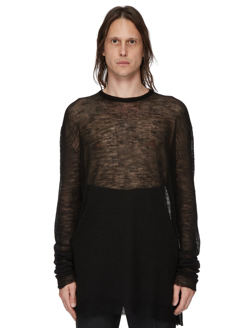 open-knit wool jumper - 1