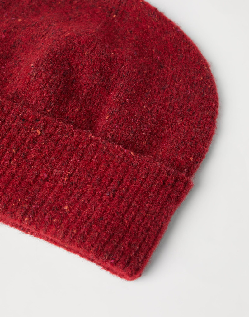 Brunello Cucinelli Alpaca, wool, silk and cotton knit beanie outlook