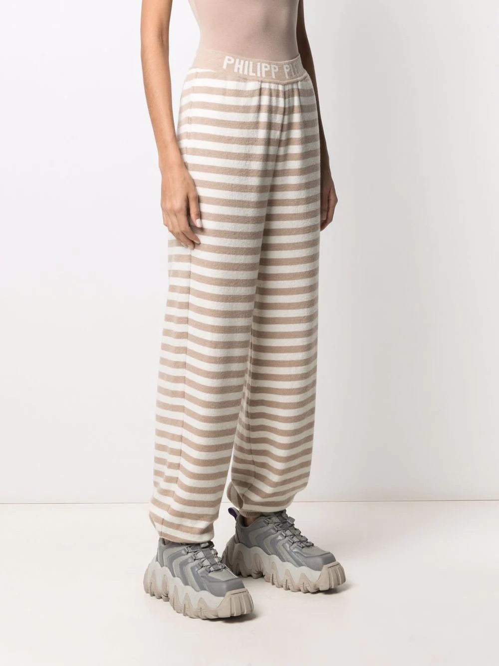 Mariner striped cashmere sweatpants - 3