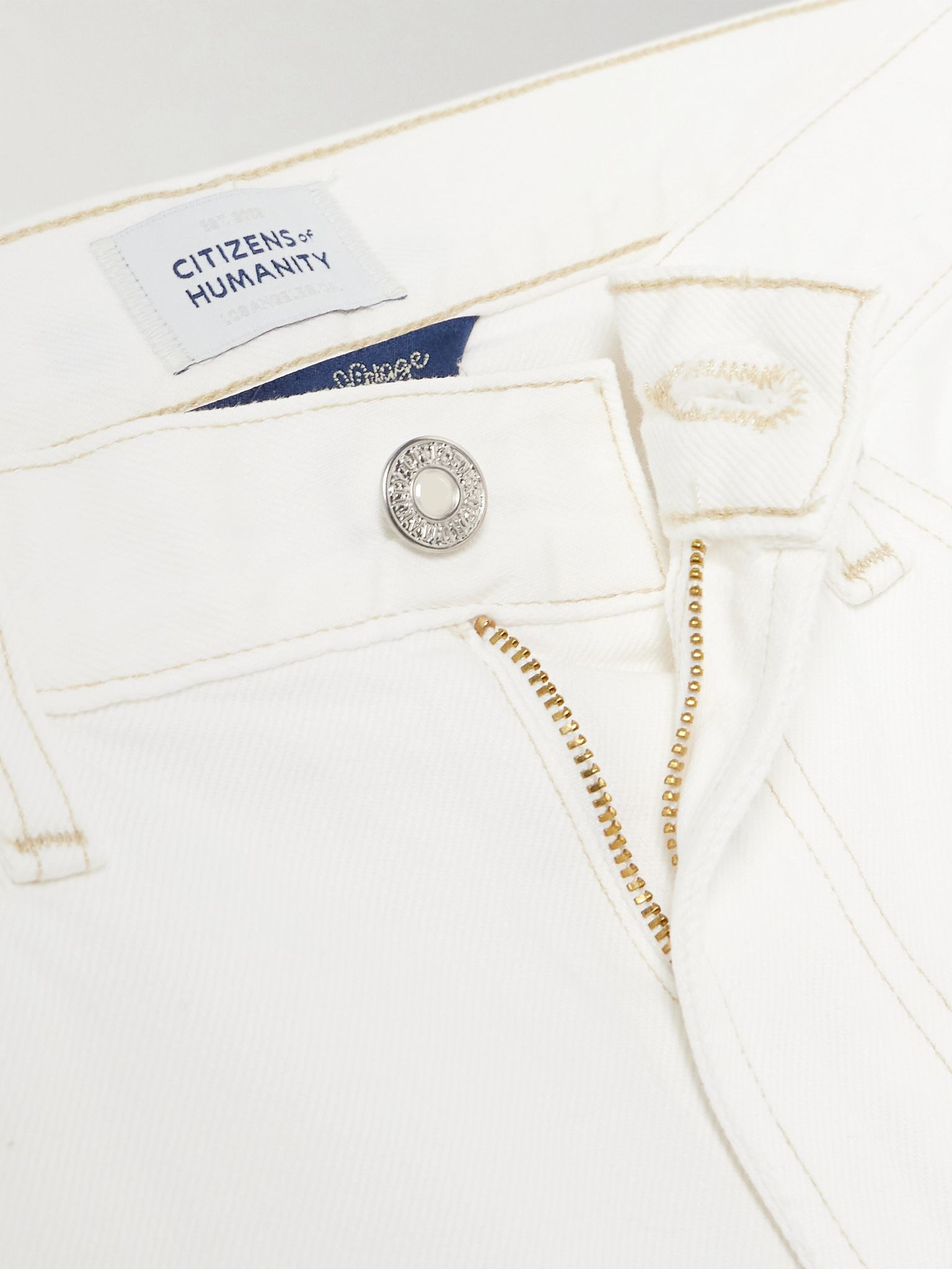 Miro Relaxed high-rise barrel-leg jeans White - 5