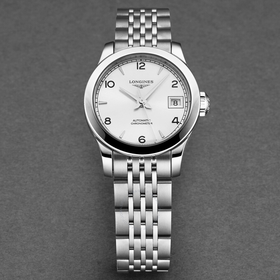 Longines Record Automatic Silver Dial Ladies Watch L23204766 - 4