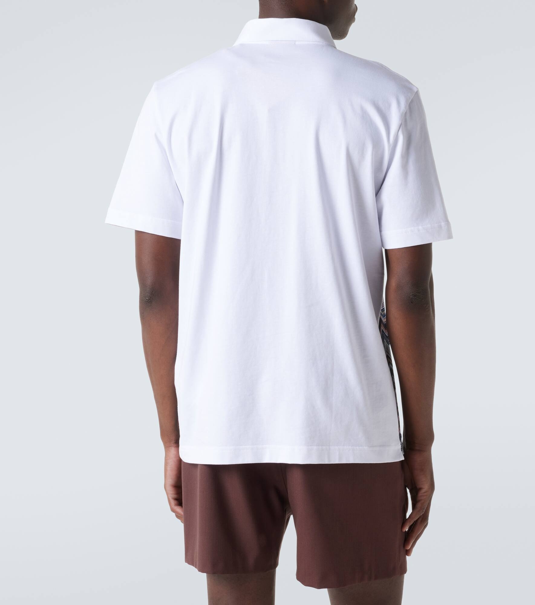 Zigzag cotton polo shirt - 4