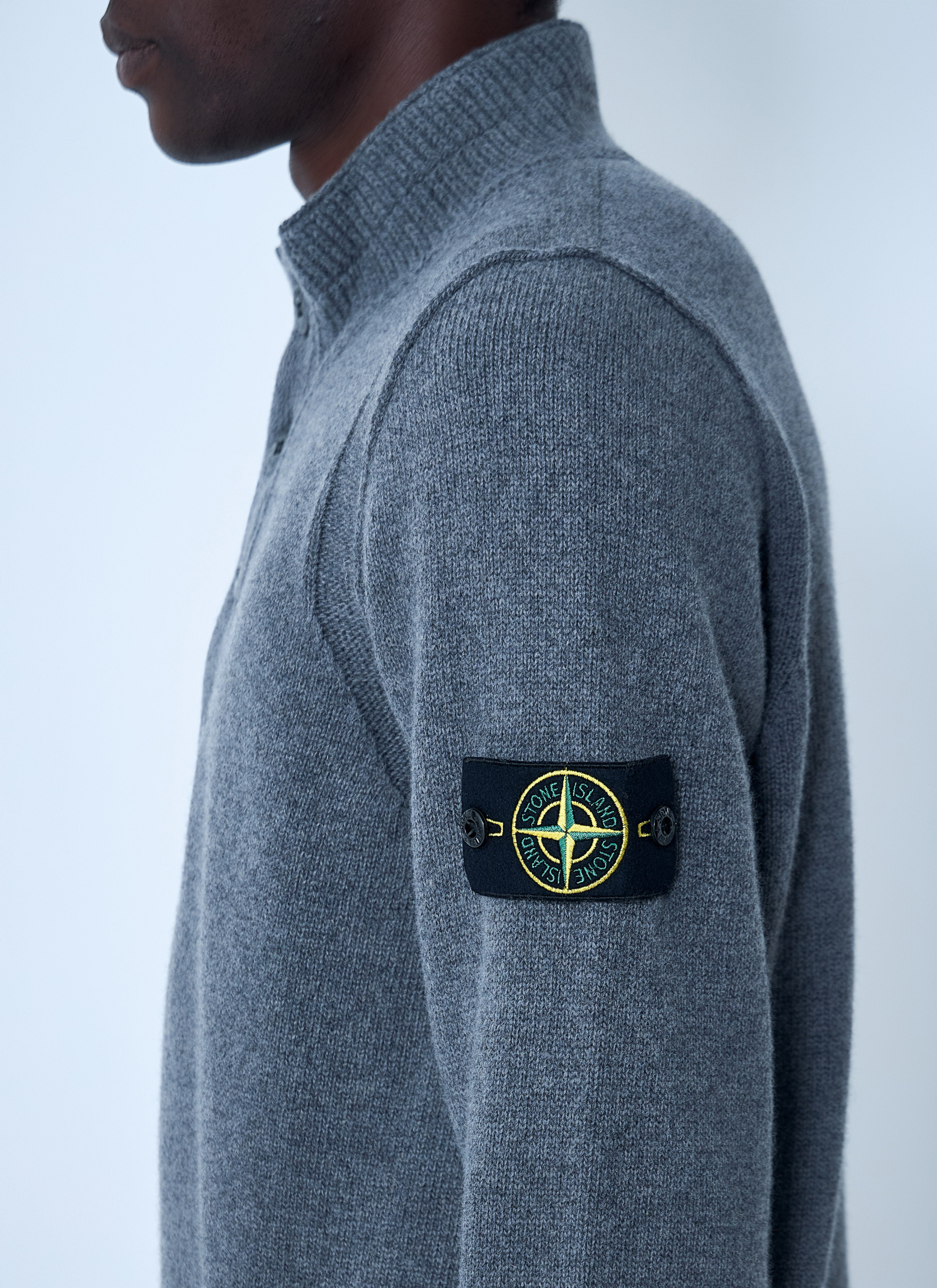 Stone Island Men Logo Patch Sweater - 6