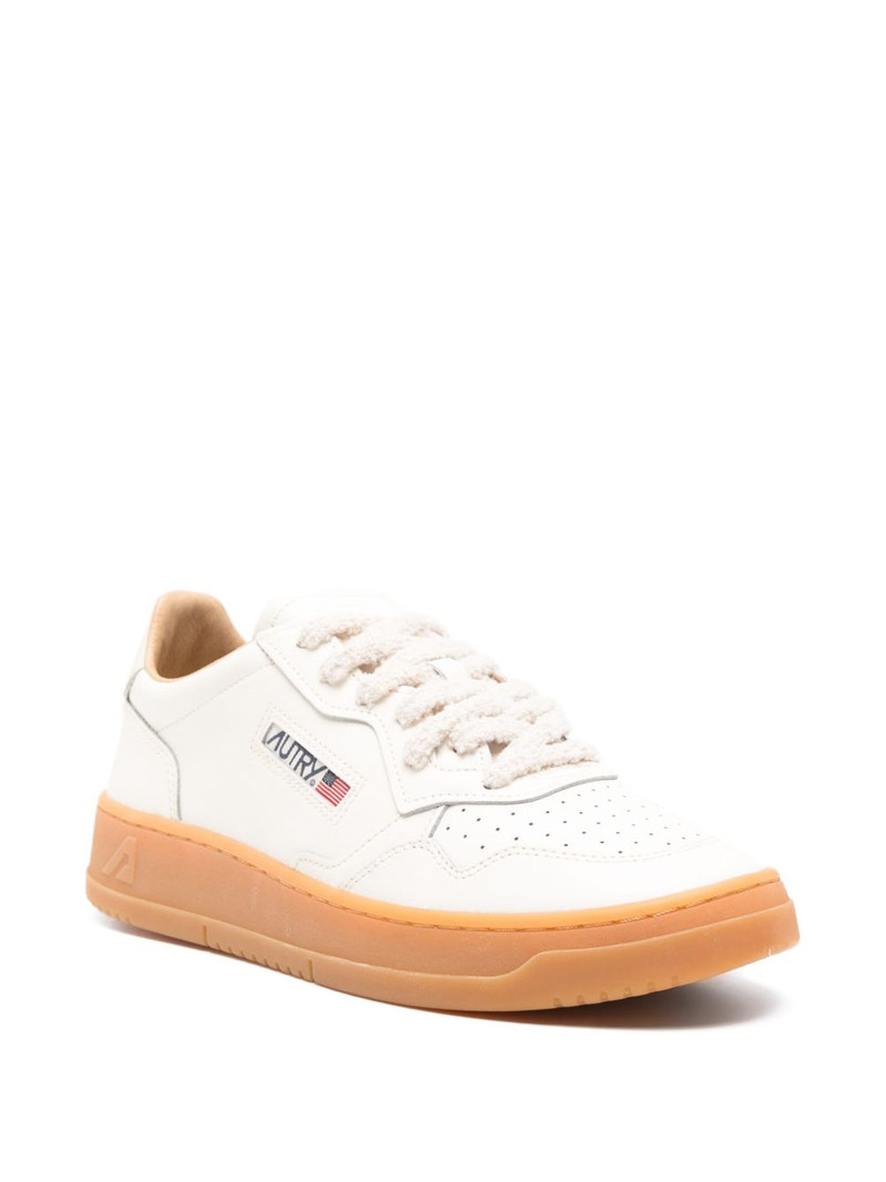 AUTRY perforated lace-up sneakers outlook