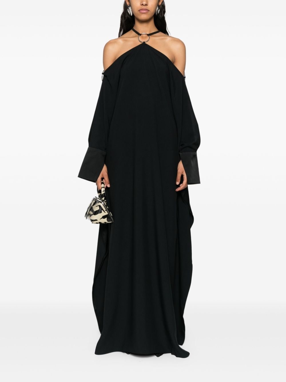 Volturno halterneck maxi dress - 4