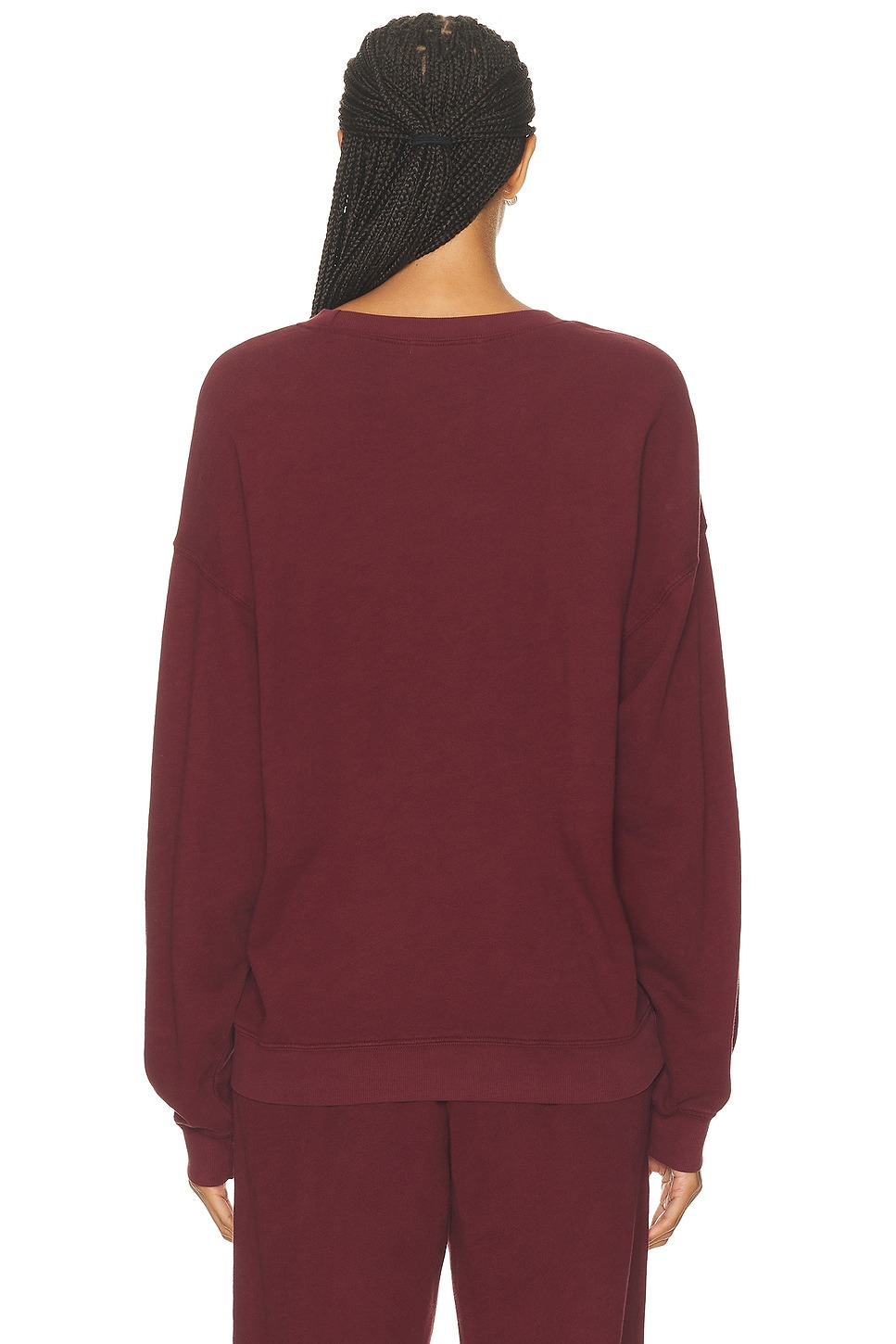 Oversized Lightweight French Terry Crewneck Sweatshirt - 3