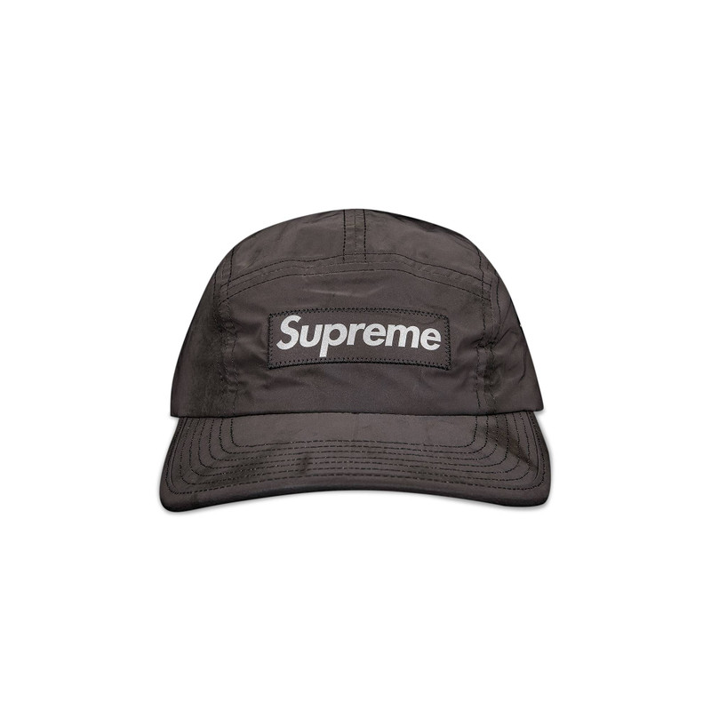 Supreme Reflective Dyed Camp Cap 'Black' - 1