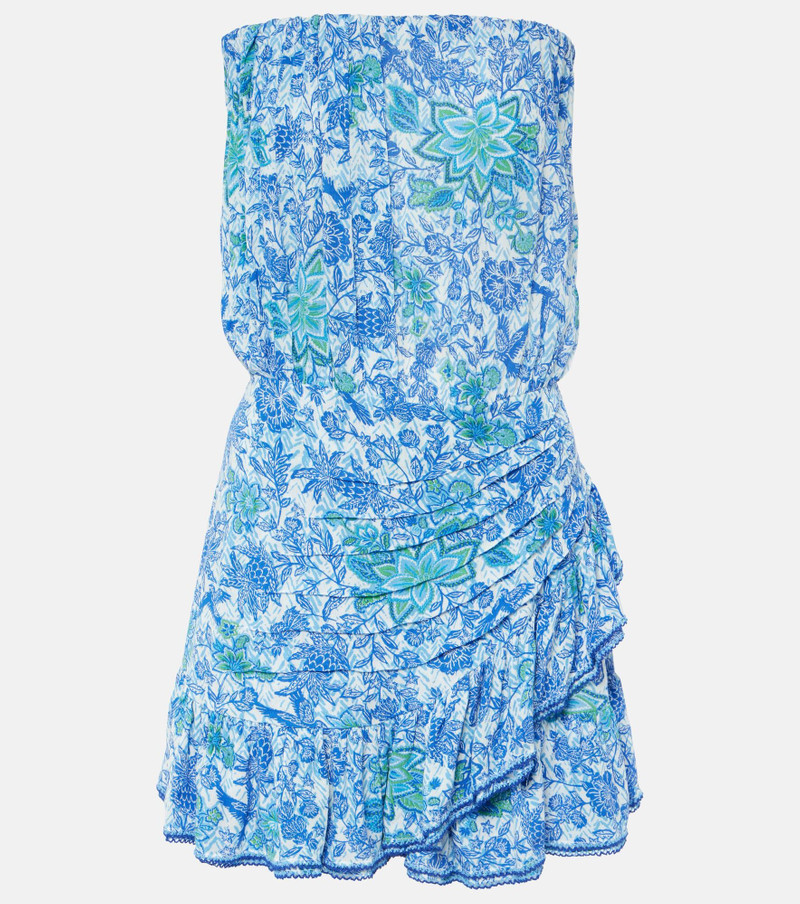 Printed strapless minidress 1