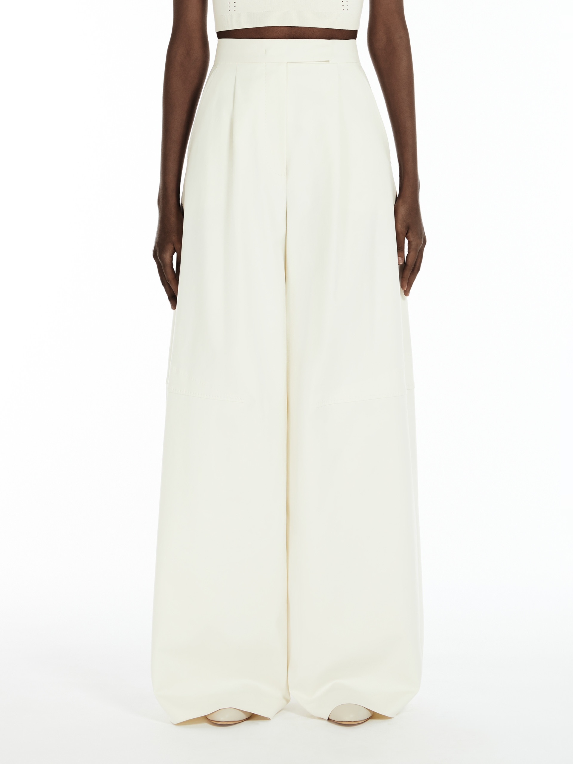 AVORIAZ Oversize stretch cotton trousers - 3