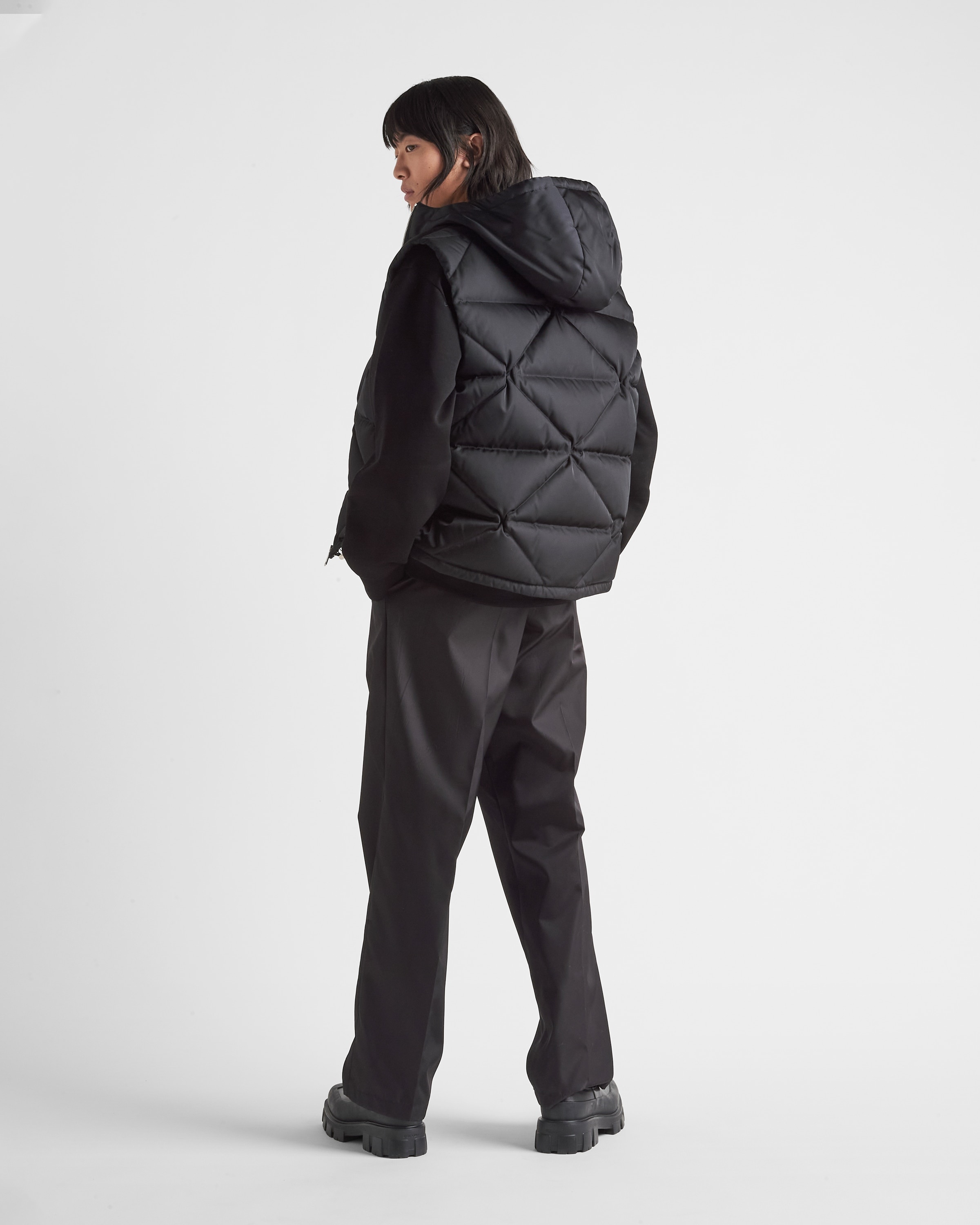 Prada Re-Nylon down vest | REVERSIBLE Prada Re-Nylon down vest | REVERSIBLE