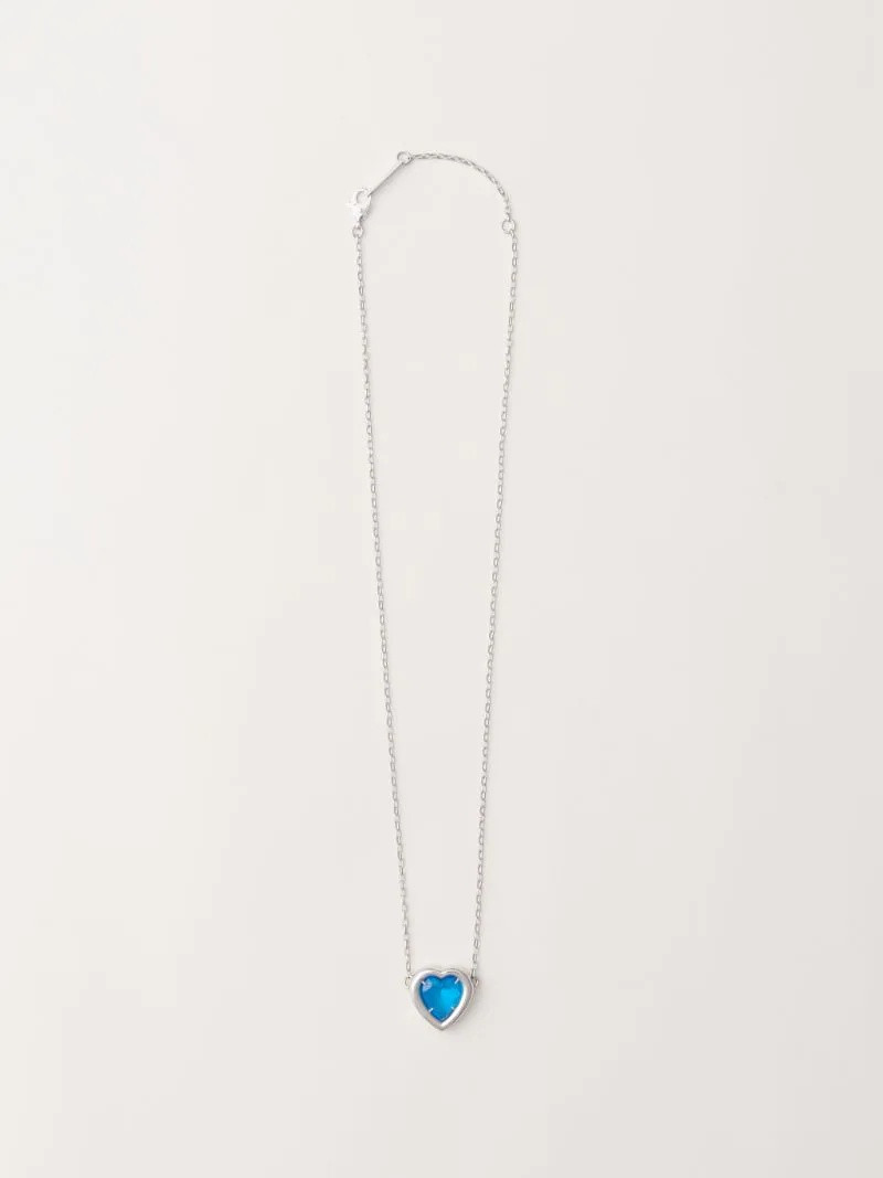 HEART STONE CHARM NECKLACE 4