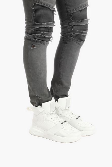 White leather B-Ball sneakers - 8