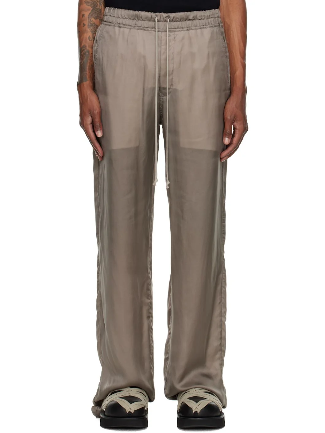 Gray Temple Dietrich Drawstring Lounge Pants - 1