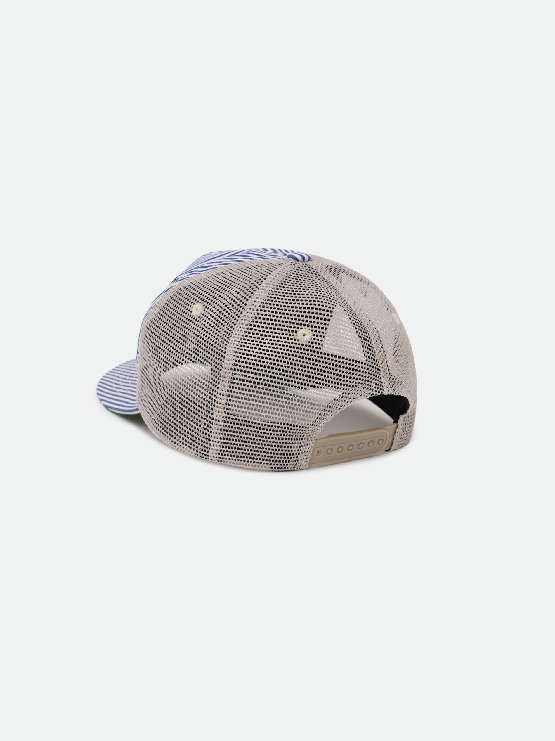 BLUE STRIPED TOBACCO TRUCKER HAT - 2