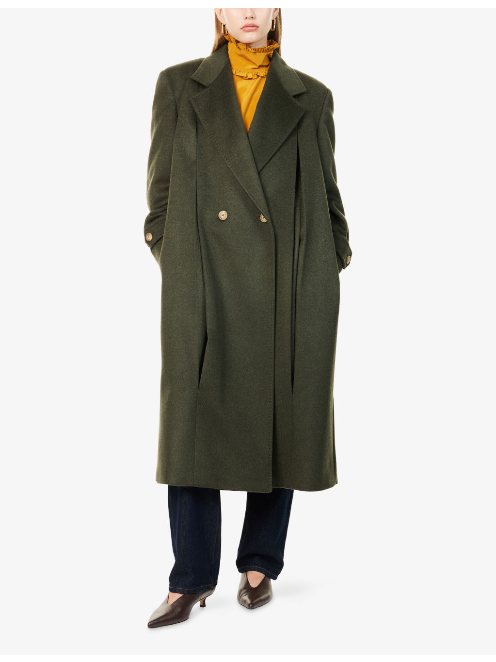 Smalto Double-Breasted Wool Coat - 3