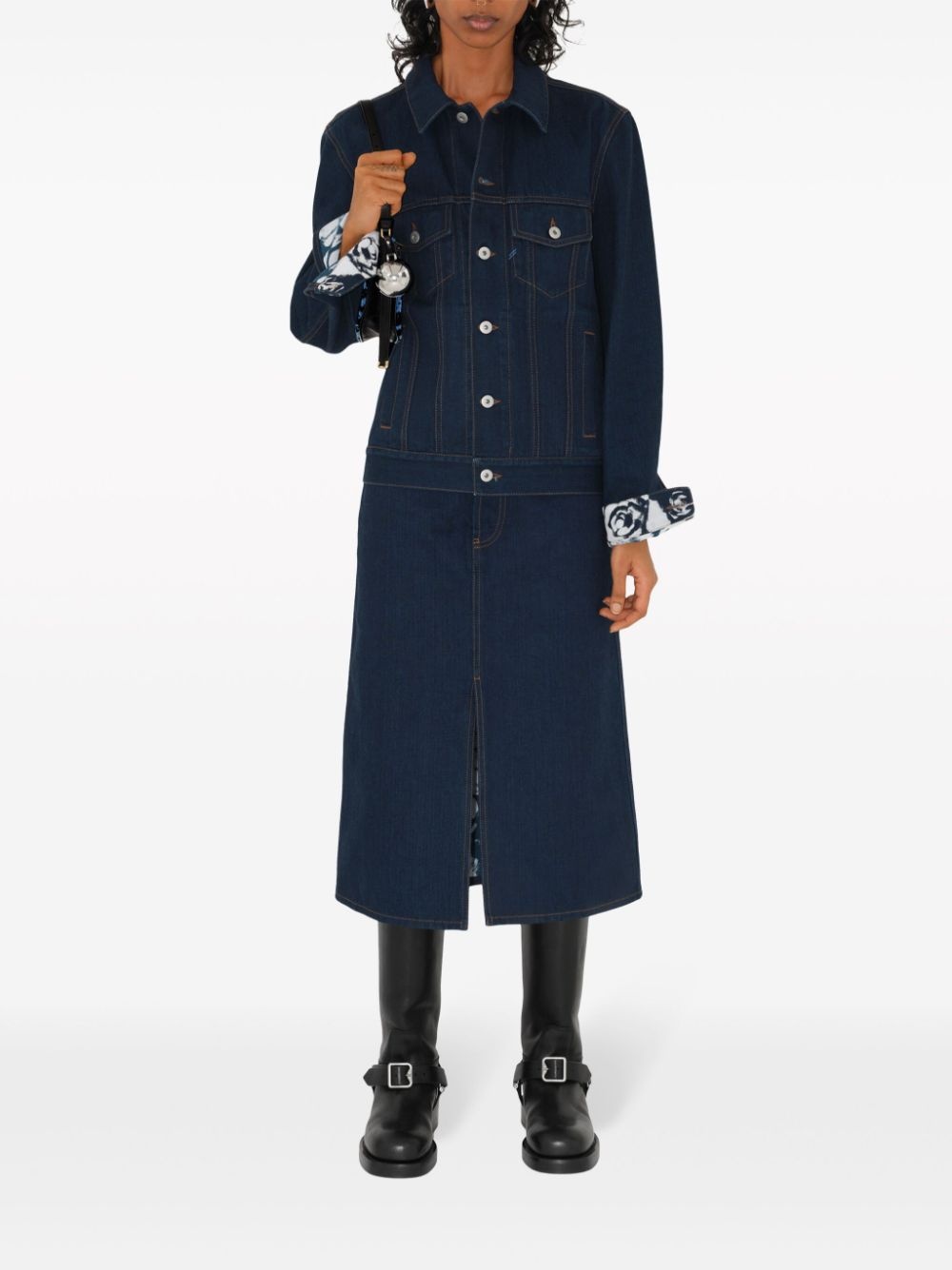 Japanese denim midi skirt - 2