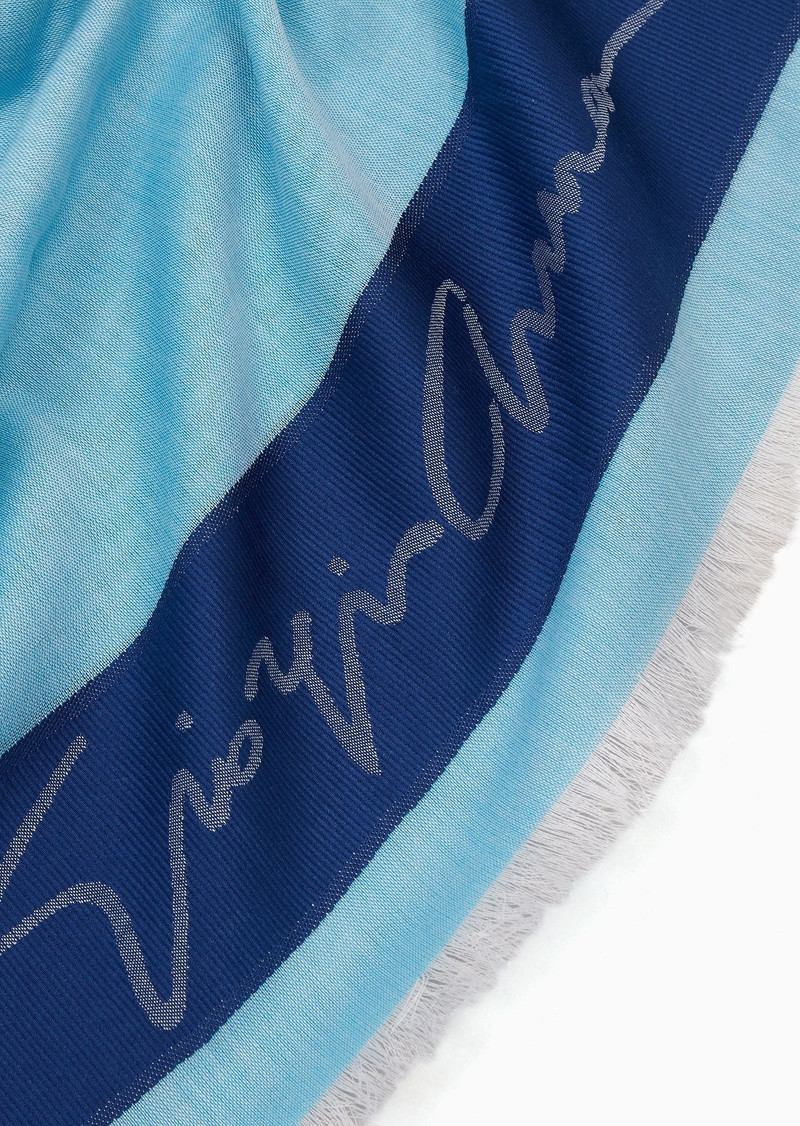 GIORGIO ARMANI Silk and cotton jacquard sarong outlook