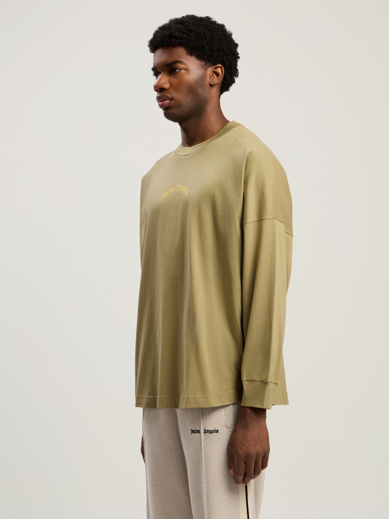 Curved Logo Long Sleeve T-Shirt 4