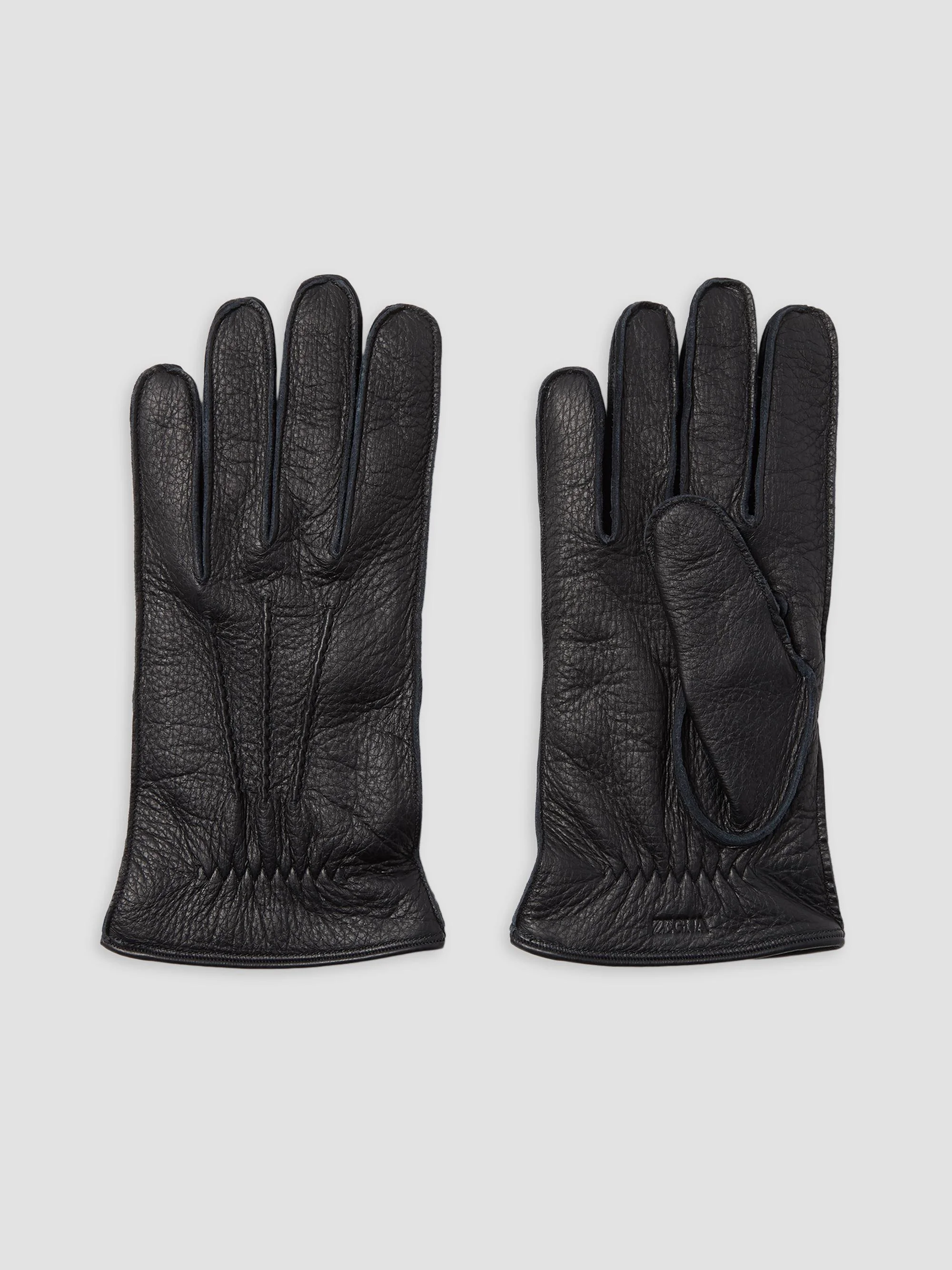 Men's Deerskin Gloves - Black - 1