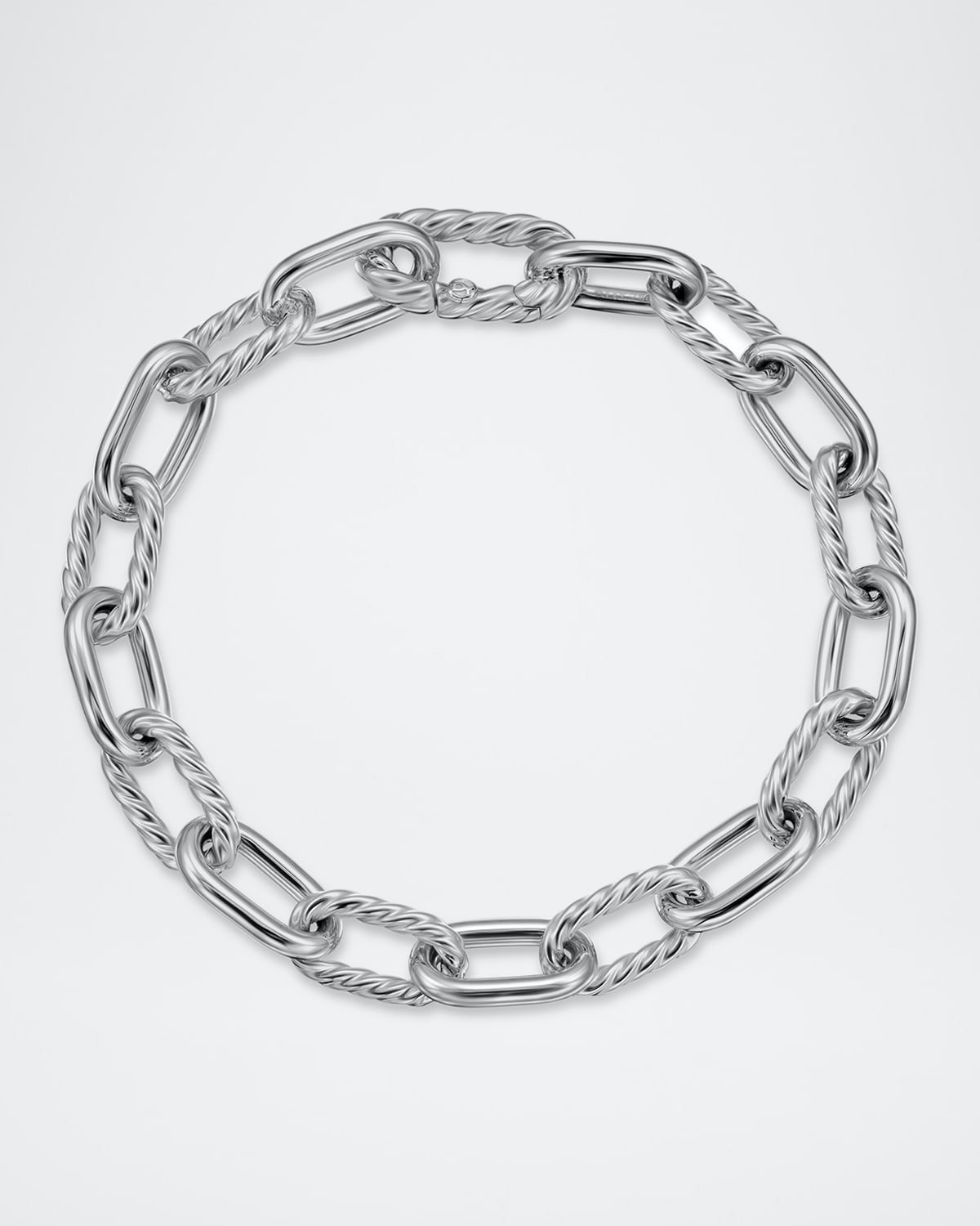 DY Madison Chain Bracelet in Silver with 18K Gold, 8.5mm - 4