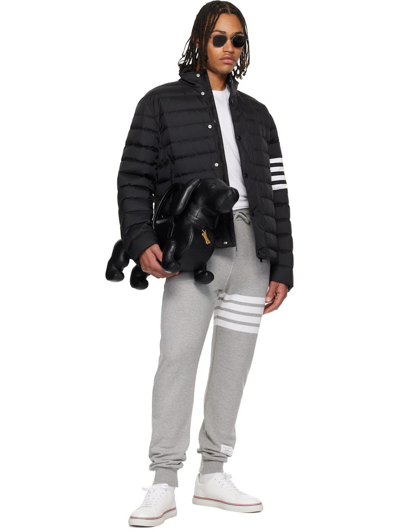 Thom Browne Gray Classic Loopback 4-Bar Sweatpants outlook