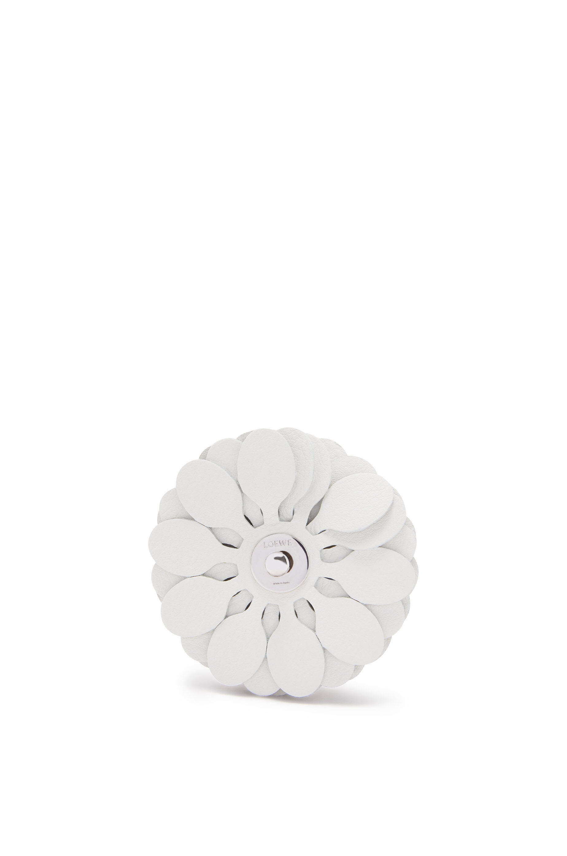 Stud Flower charm in calfskin - 3