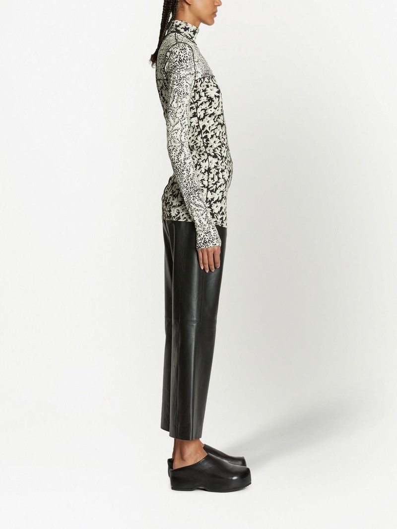 floral-print mock neck top 3