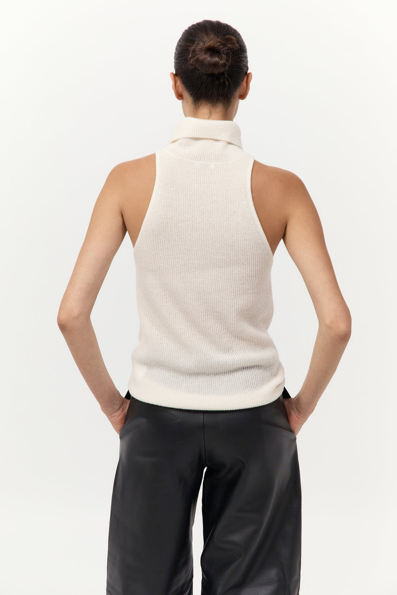 Cashmere Blend Top - Chalk 6