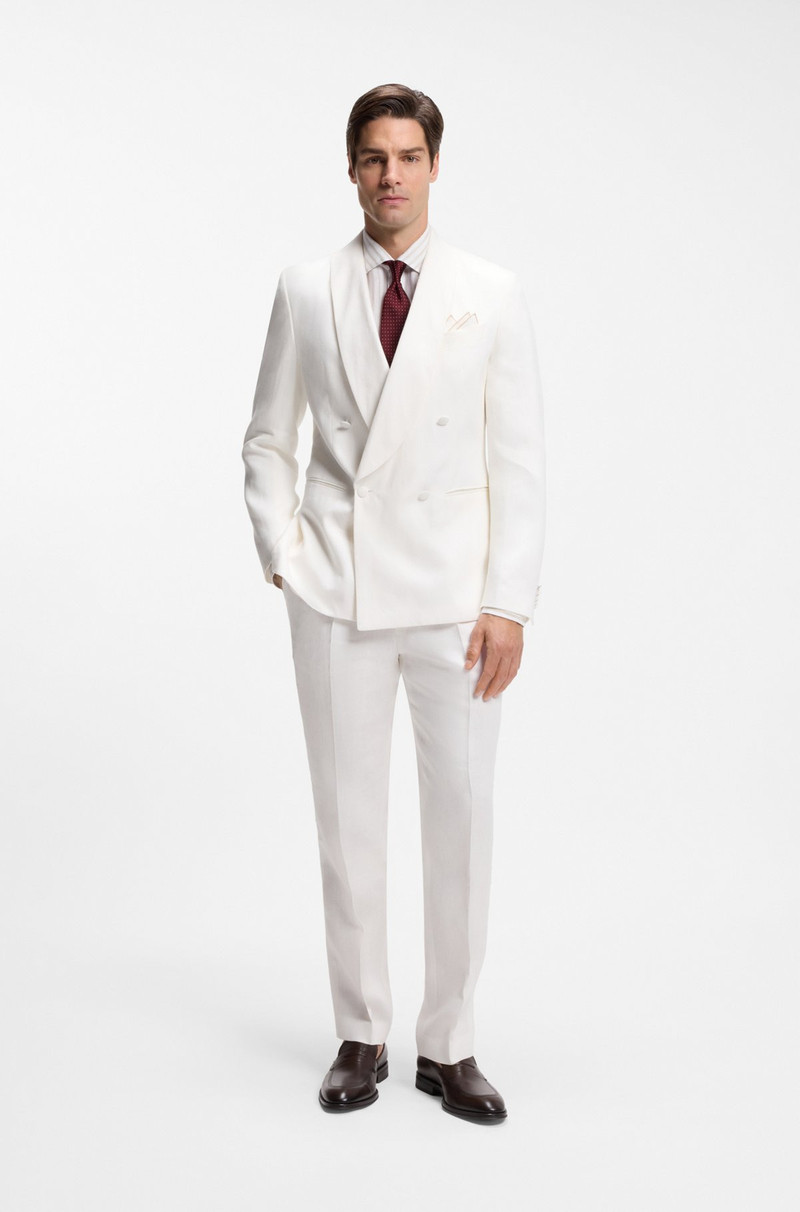 BOSS REGULAR-FIT SHIRT IN STRIPED LINEN outlook