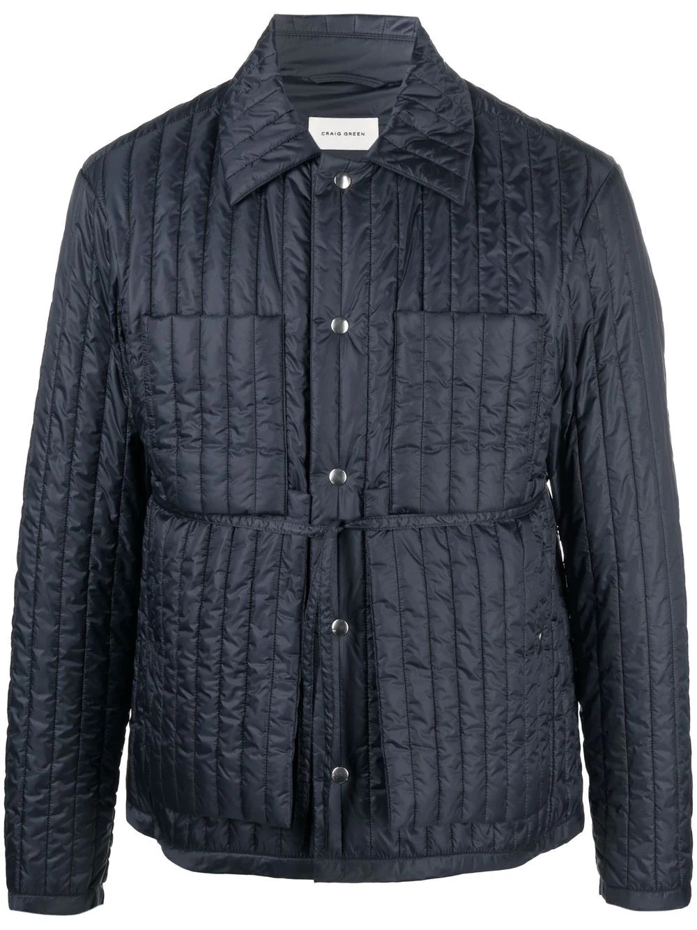 quilted buttoned jacket - 1