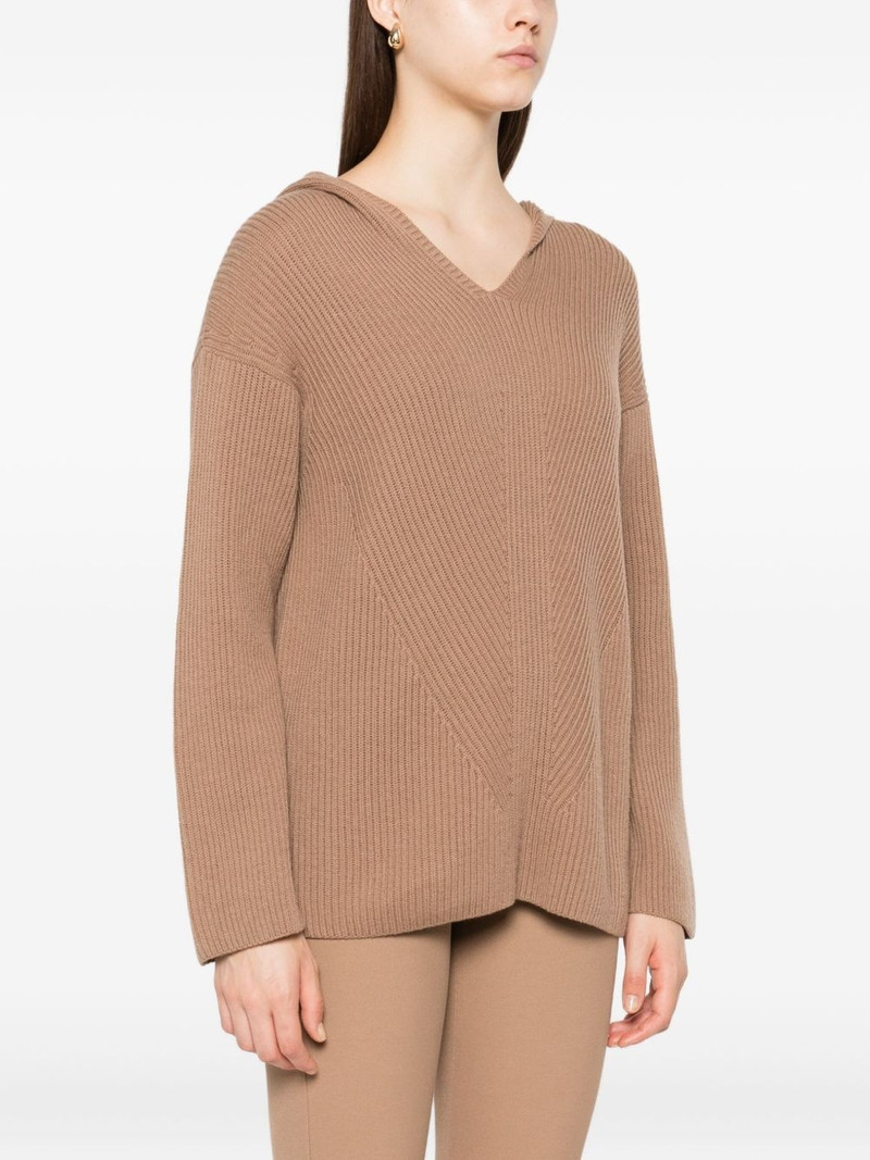 hooded ribbed jumper 3