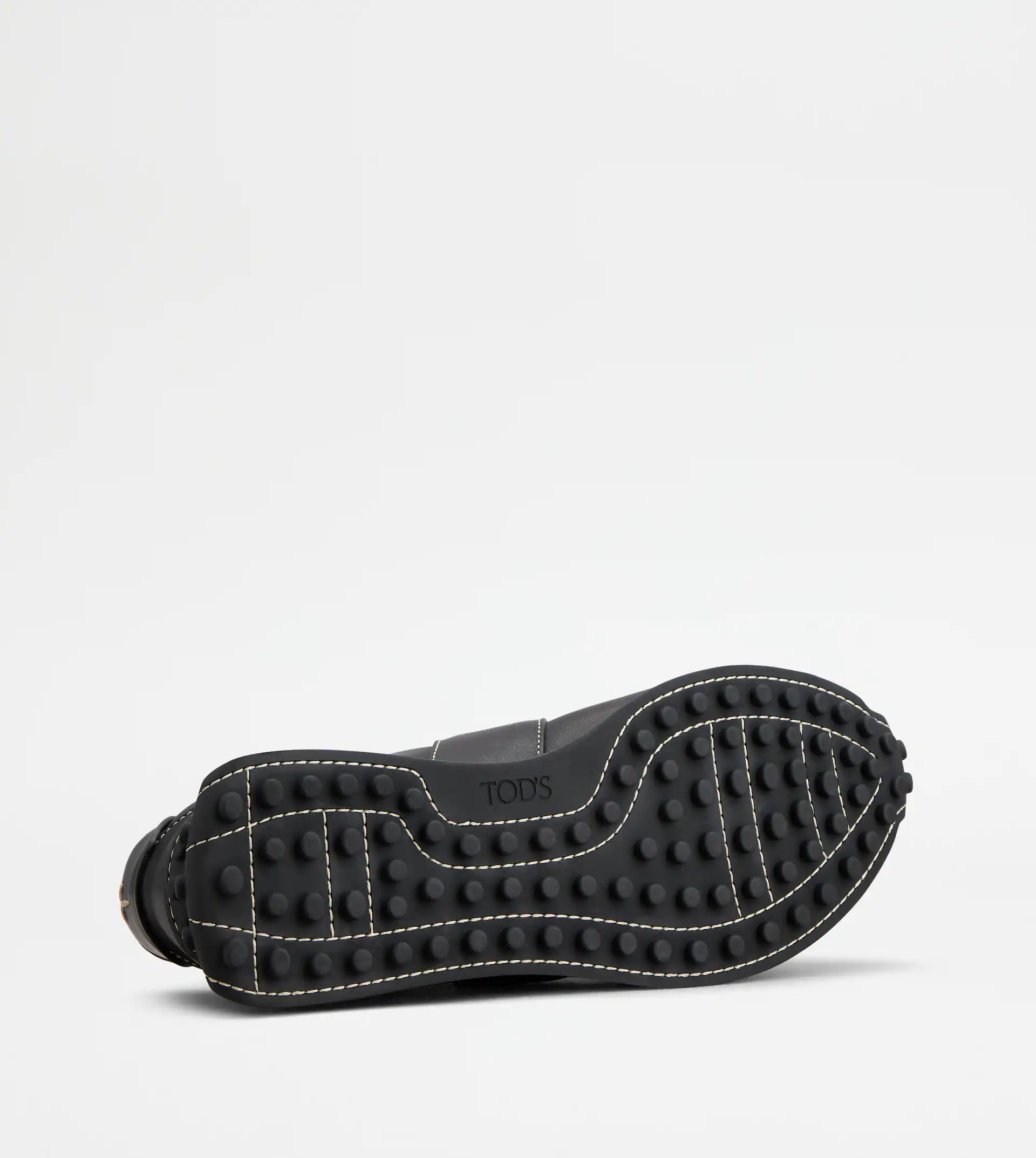 T VINTAGE SNEAKERS IN LEATHER - BLACK - 4
