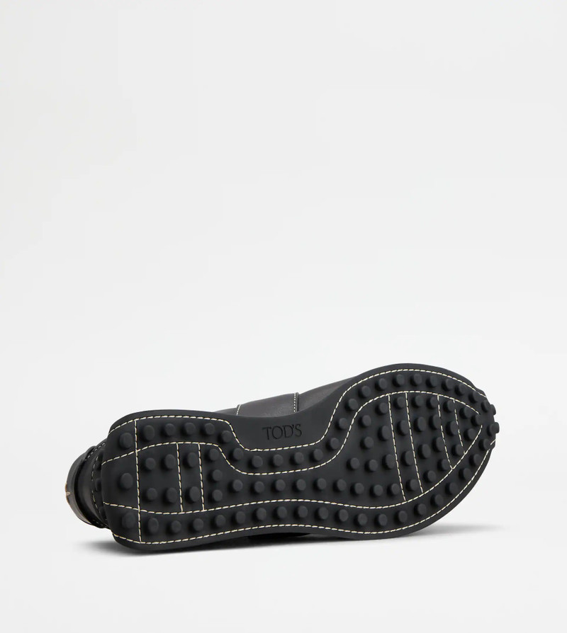 T VINTAGE SNEAKERS IN LEATHER - BLACK 4