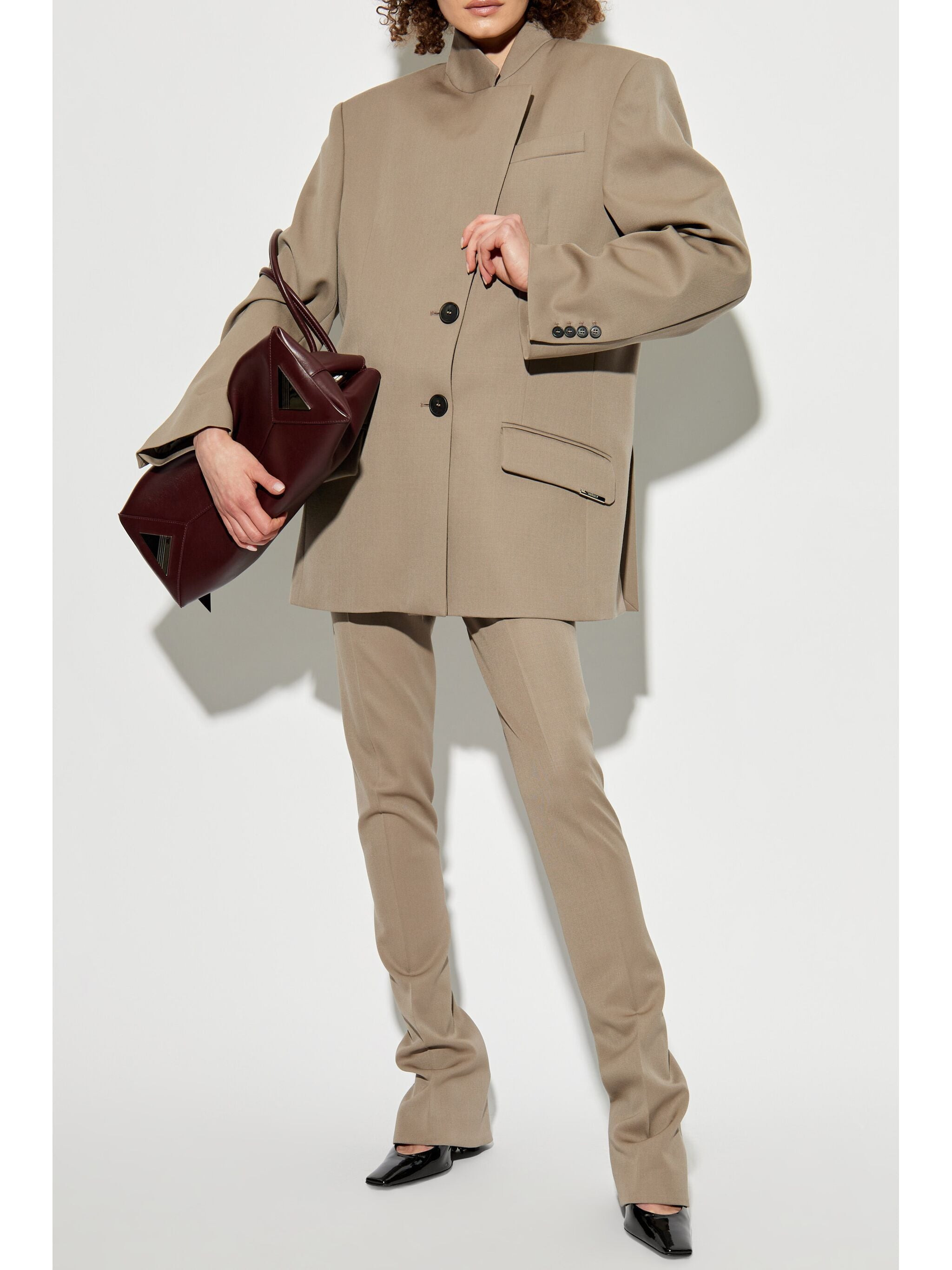 The Attico Women Gabardine Long Pant - 7