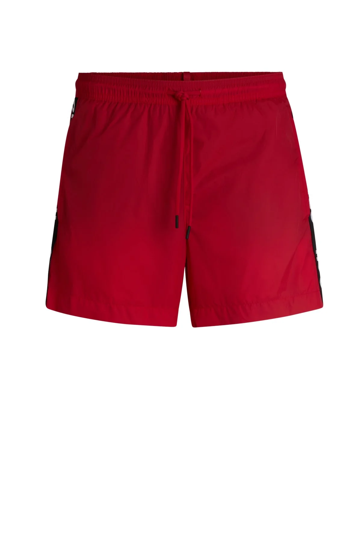 FULLY LINED SWIM SHORTS WITH LOGO TAPE - 1
