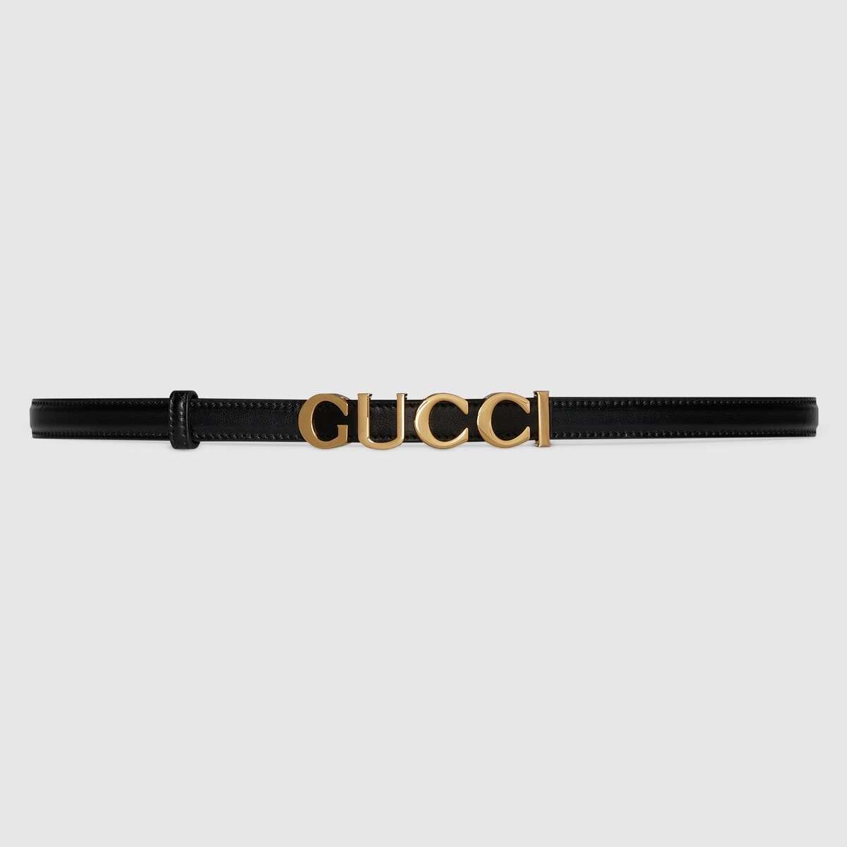Gucci buckle thin belt - 1