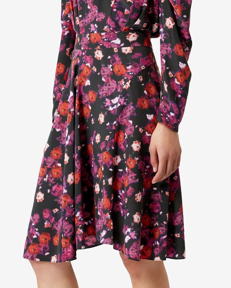 CHASENIA FLORAL MIDI SKIRT - 3